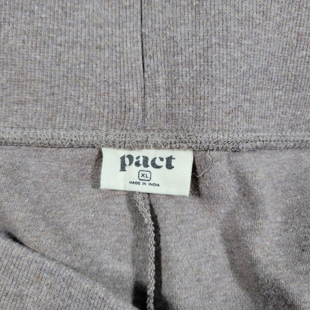 Pact Airplane Pull On Shorts Womens XL Taupe Organic Cotton Casual Loungewear - Picture 4 of 9